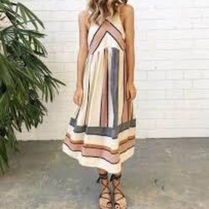 Milk & Choco Eliana Casual Striped Dress NWOT